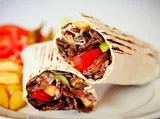 Teneen Syrian Meat Shawerma Sandwich