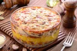Shawerma Fattah with Mozzarella Cheese