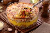 Mexican Shawerma Fattah with Mozzarella